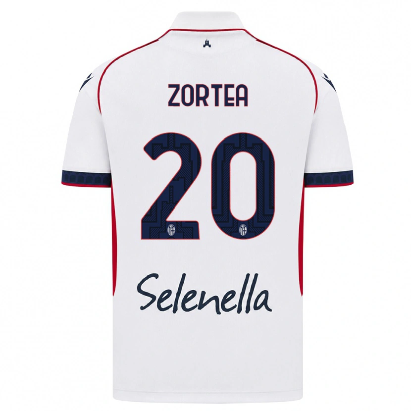 Danxen Homem Camisola Nadir Zortea #20 Branco Vermelho Azul Real Alternativa 2026/27 Camisa Brasil