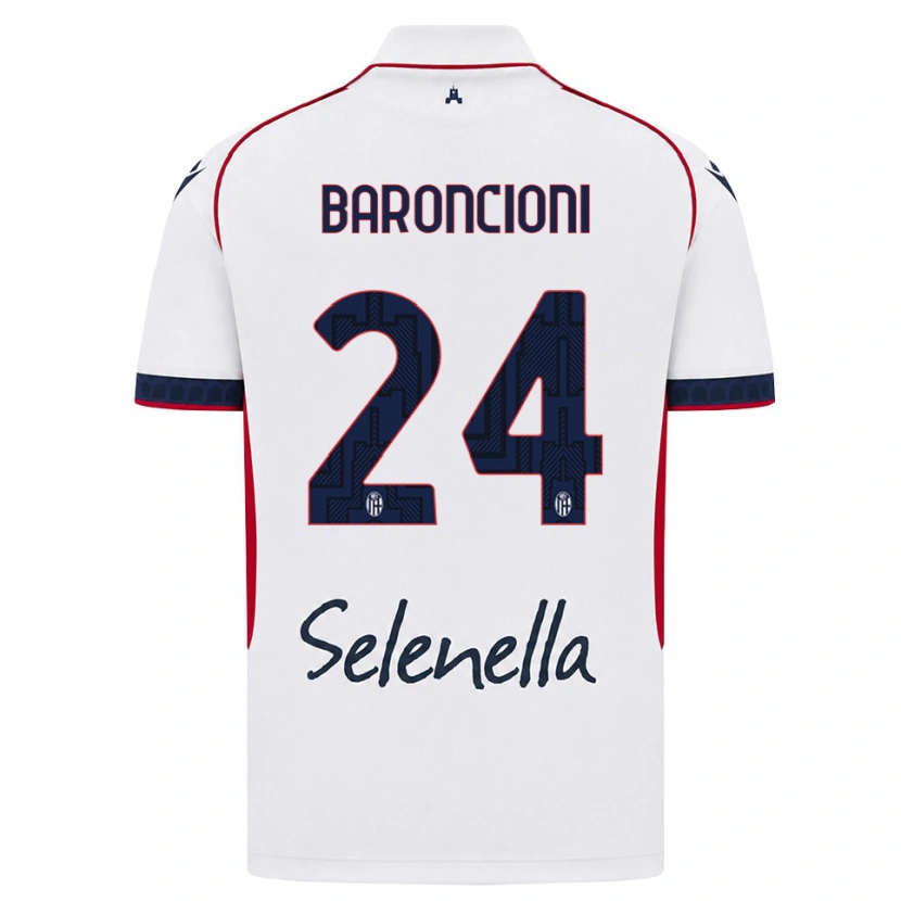 Danxen Homem Camisola Davide Baroncioni #24 Branco Vermelho Azul Real Alternativa 2026/27 Camisa Brasil