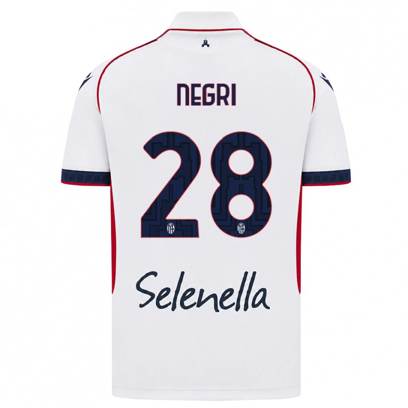 Danxen Homem Camisola Simone Negri #28 Branco Vermelho Azul Real Alternativa 2026/27 Camisa Brasil