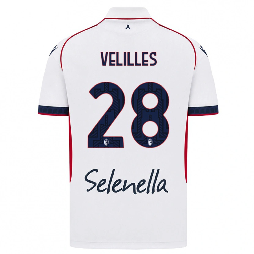 Danxen Homem Camisola Aarón Velilles #28 Branco Vermelho Azul Real Alternativa 2026/27 Camisa Brasil
