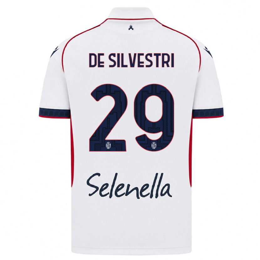 Danxen Homem Camisola Lorenzo De Silvestri #29 Branco Vermelho Azul Real Alternativa 2026/27 Camisa Brasil