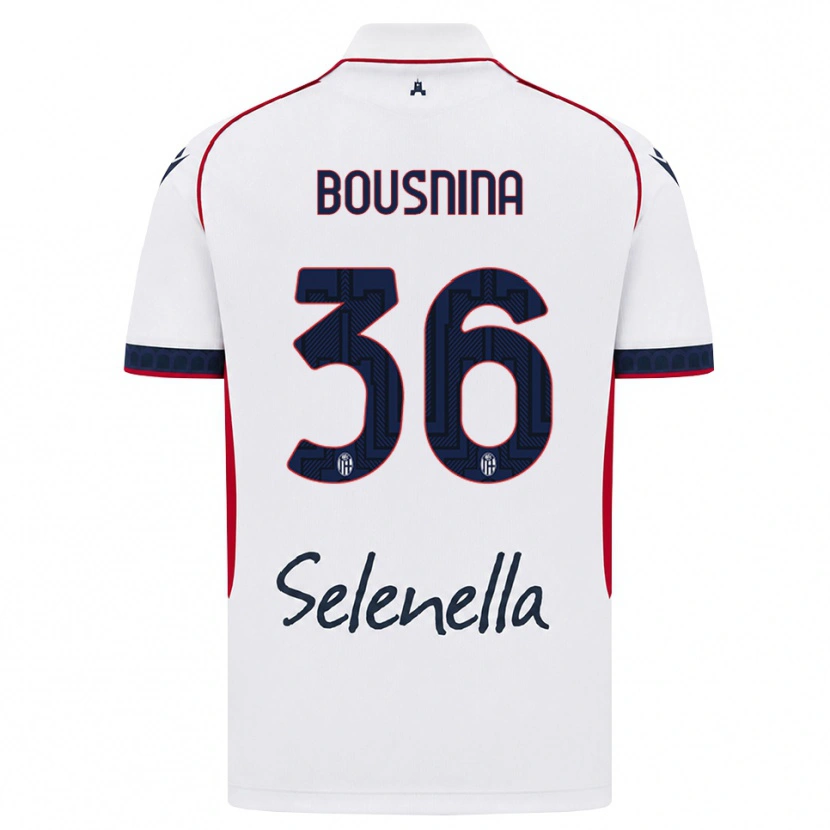 Danxen Homem Camisola Farès Bousnina #36 Branco Vermelho Azul Real Alternativa 2026/27 Camisa Brasil