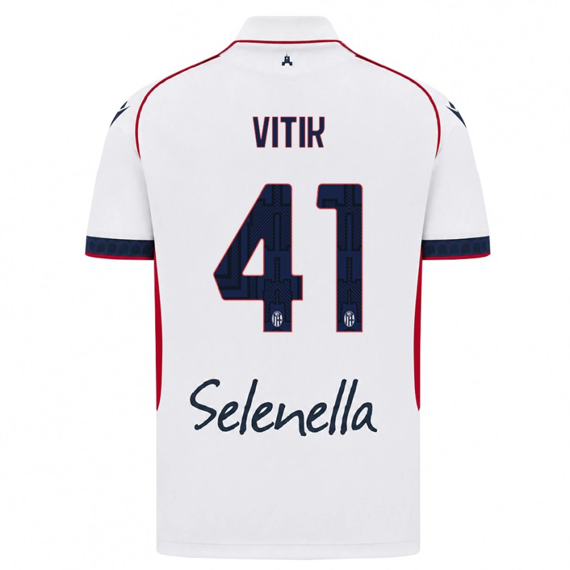 Danxen Homem Camisola Martin Vitík #41 Branco Vermelho Azul Real Alternativa 2026/27 Camisa Brasil
