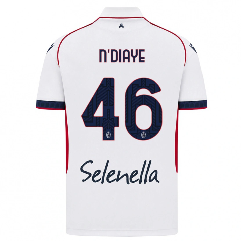 Danxen Homem Camisola Antoine N'diaye #46 Branco Vermelho Azul Real Alternativa 2026/27 Camisa Brasil