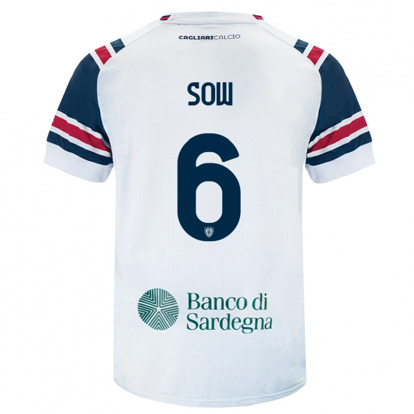Danxen Homem Camisola Mouhamed Sow #6 Branco Vermelho Verde Alternativa 2026/27 Camisa Brasil