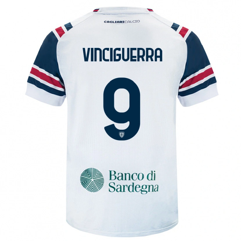 Danxen Homem Camisola Alessandro Vinciguerra #9 Branco Vermelho Verde Alternativa 2026/27 Camisa Brasil
