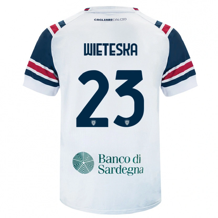 Danxen Homem Camisola Mateusz Wieteska #23 Branco Vermelho Verde Alternativa 2026/27 Camisa Brasil