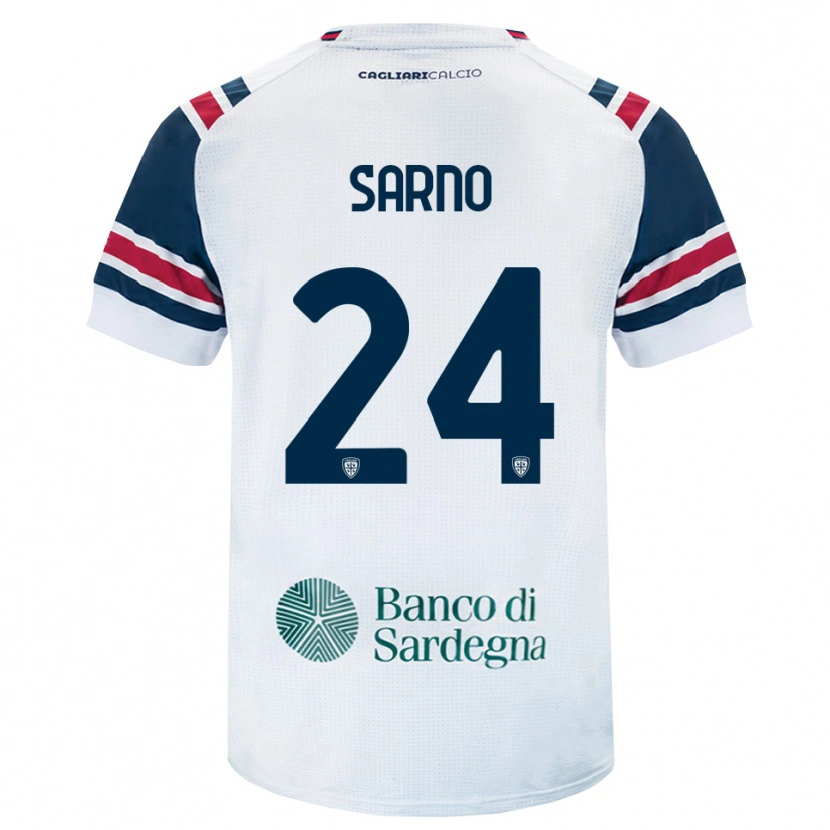 Danxen Homem Camisola Vincenzo Sarno #24 Branco Vermelho Verde Alternativa 2026/27 Camisa Brasil