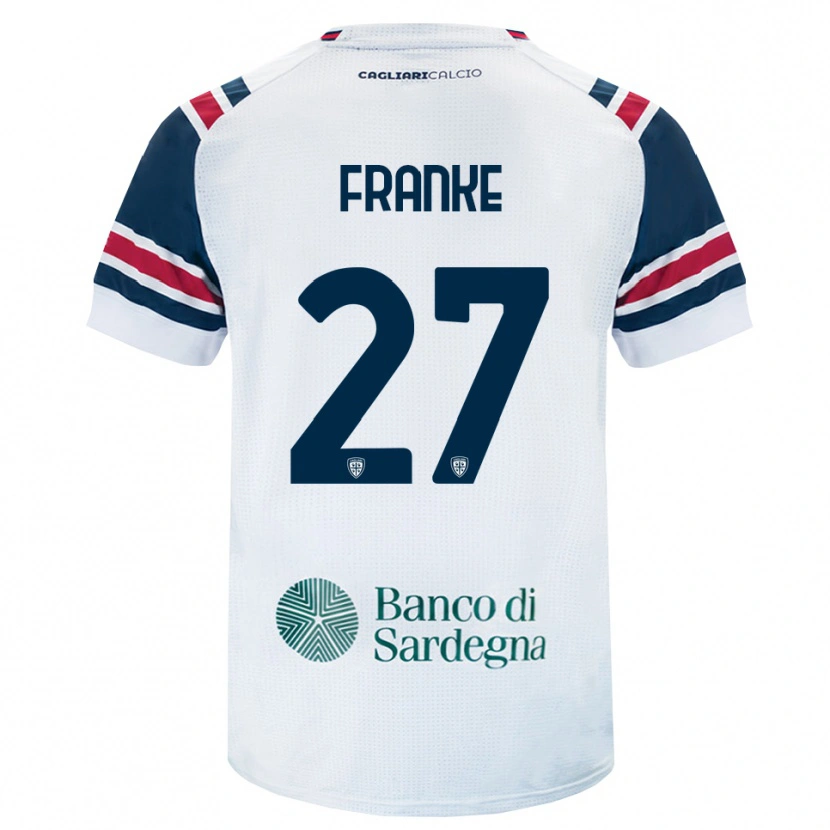 Danxen Homem Camisola Antoni Franke #27 Branco Vermelho Verde Alternativa 2026/27 Camisa Brasil