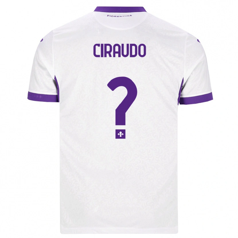Danxen Homem Camisola Alessio Ciraudo #0 Branco Roxo Alternativa 2026/27 Camisa Brasil