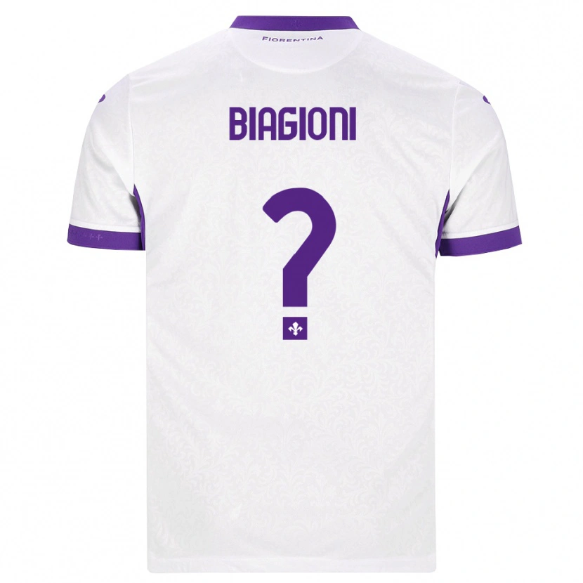 Danxen Homem Camisola Lorenzo Biagioni #0 Branco Roxo Alternativa 2026/27 Camisa Brasil