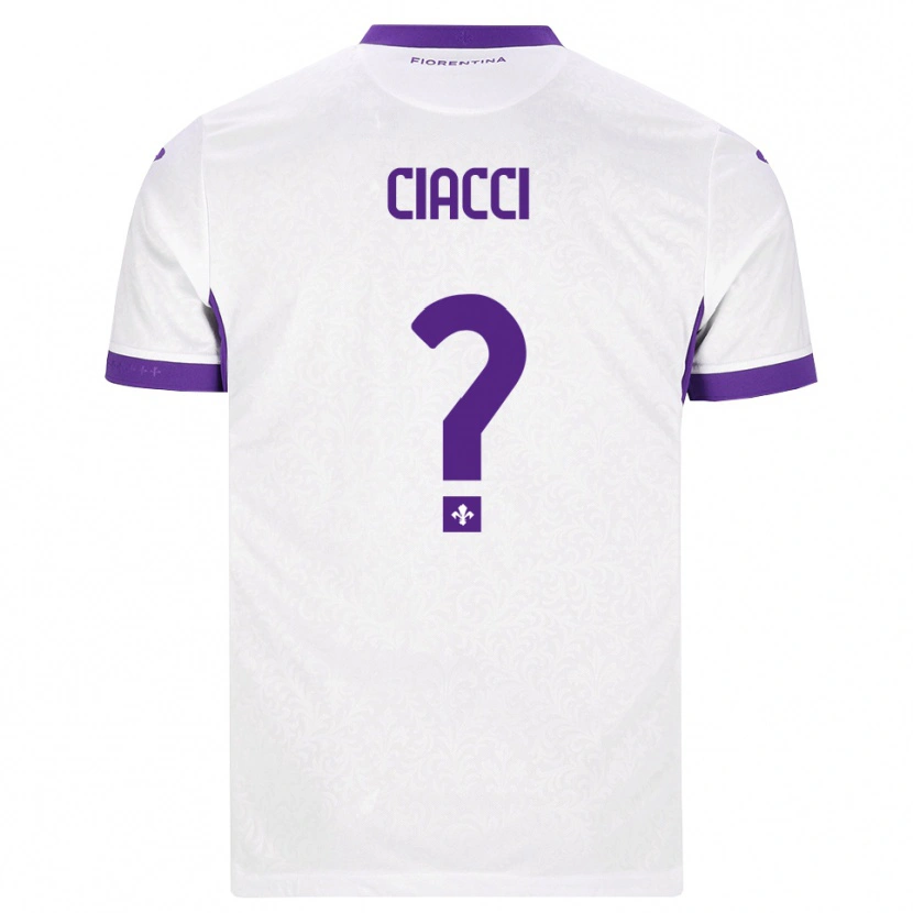 Danxen Homem Camisola Niccolò Ciacci #0 Branco Roxo Alternativa 2026/27 Camisa Brasil