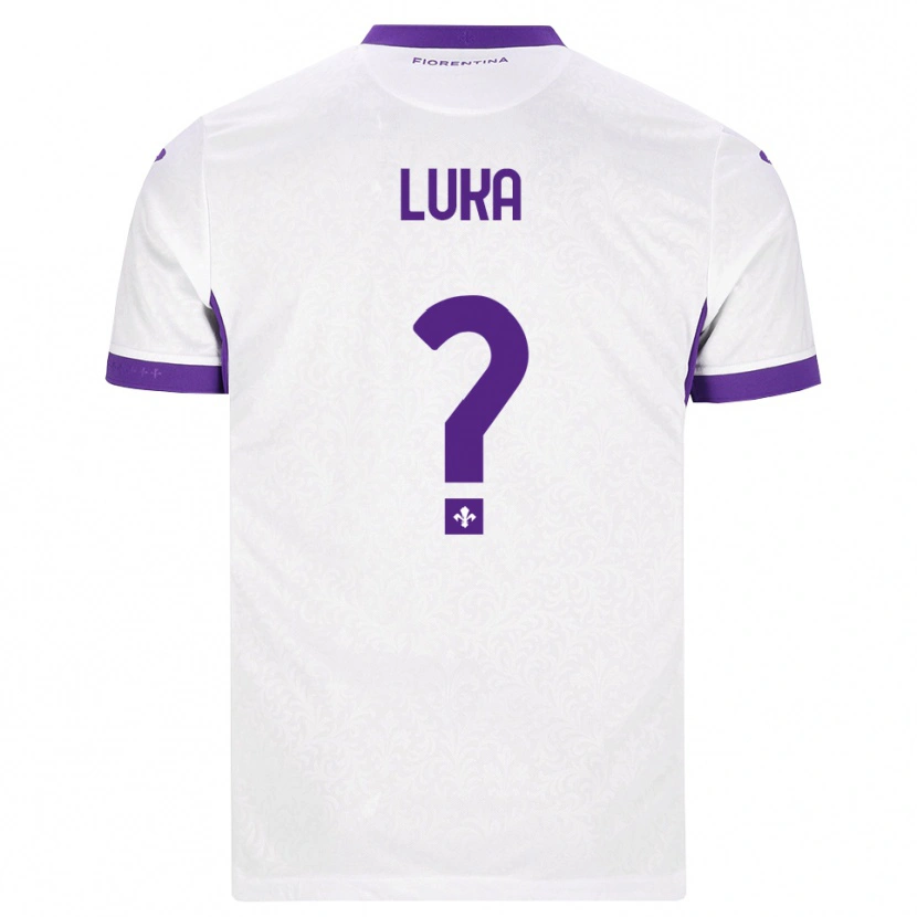 Danxen Homem Camisola Majkol Luka #0 Branco Roxo Alternativa 2026/27 Camisa Brasil