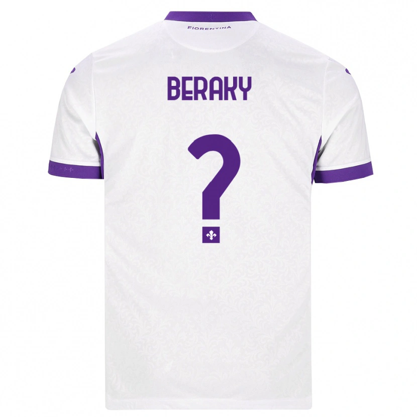 Danxen Homem Camisola Mussie Beraky #0 Branco Roxo Alternativa 2026/27 Camisa Brasil