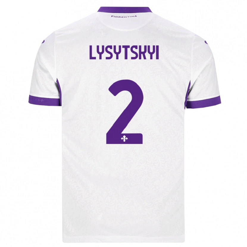 Danxen Homem Camisola Andriy Lysytskyi #2 Branco Roxo Alternativa 2026/27 Camisa Brasil