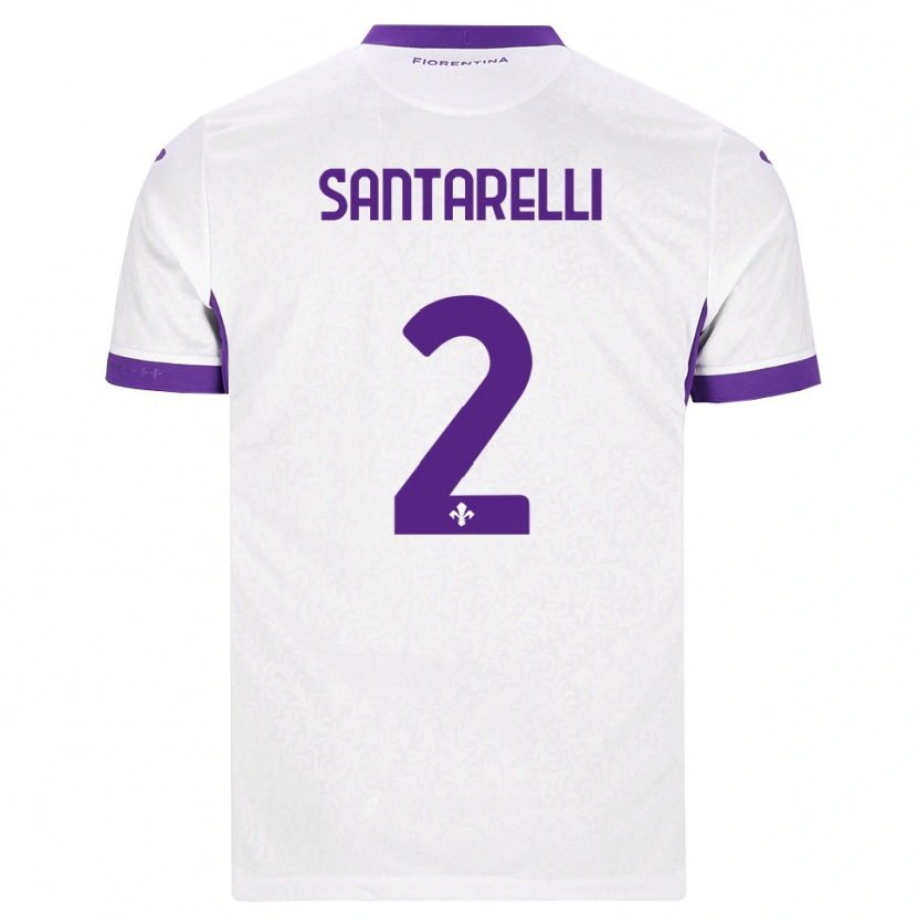 Danxen Homem Camisola Andrea Santarelli #2 Branco Roxo Alternativa 2026/27 Camisa Brasil