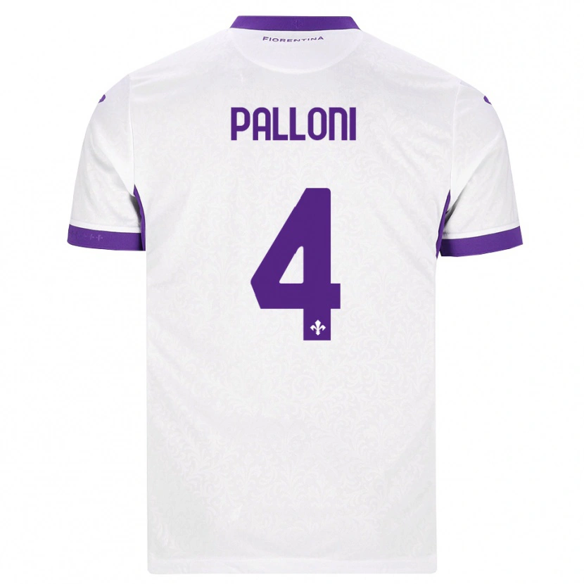 Danxen Homem Camisola Samuele Palloni #4 Branco Roxo Alternativa 2026/27 Camisa Brasil