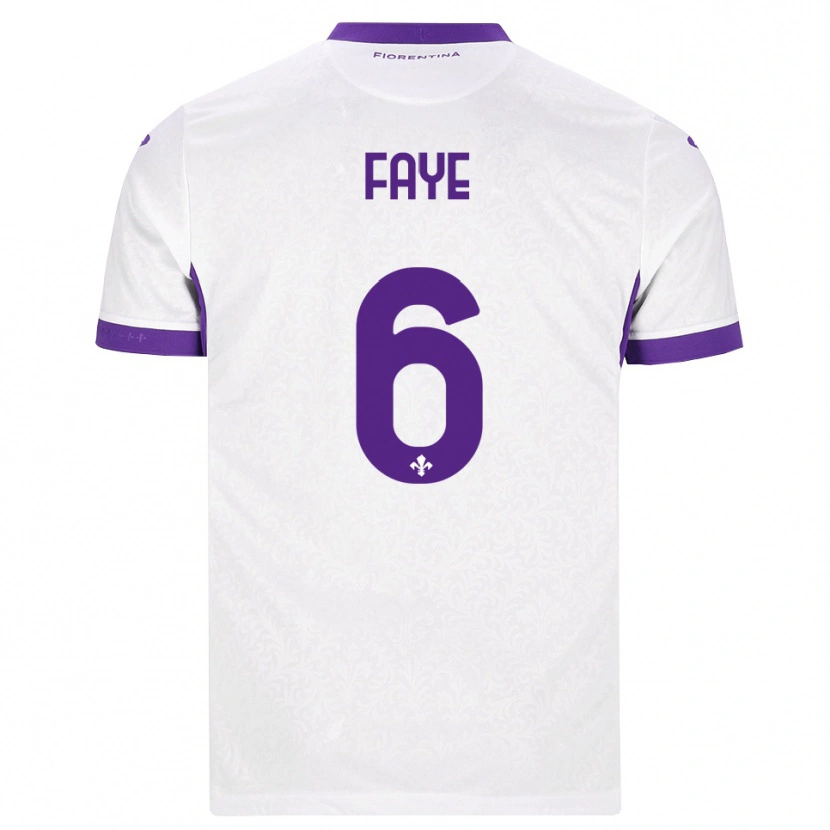 Danxen Homem Camisola Moussa Faye #6 Branco Roxo Alternativa 2026/27 Camisa Brasil