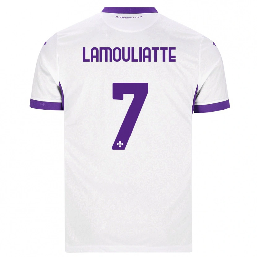 Danxen Homem Camisola Hugo Lamouliatte #7 Branco Roxo Alternativa 2026/27 Camisa Brasil