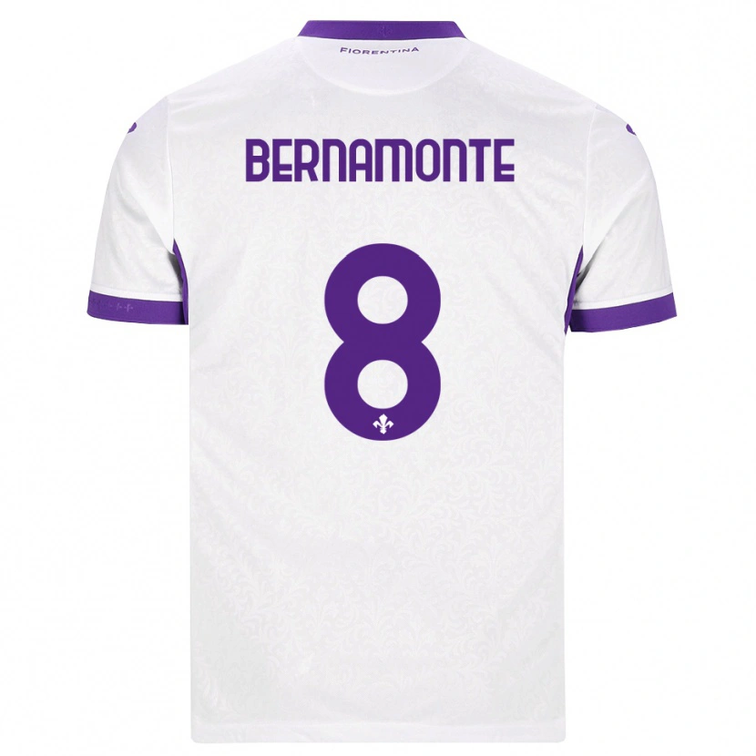 Danxen Homem Camisola Lorenzo Bernamonte #8 Branco Roxo Alternativa 2026/27 Camisa Brasil