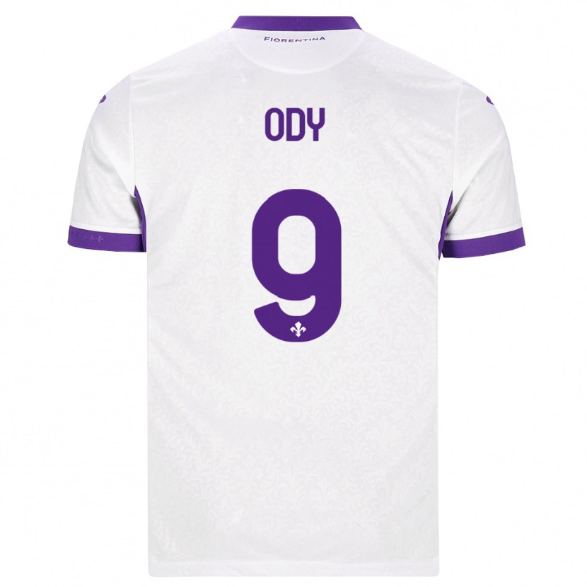 Danxen Homem Camisola Edwin Ody #9 Branco Roxo Alternativa 2026/27 Camisa Brasil