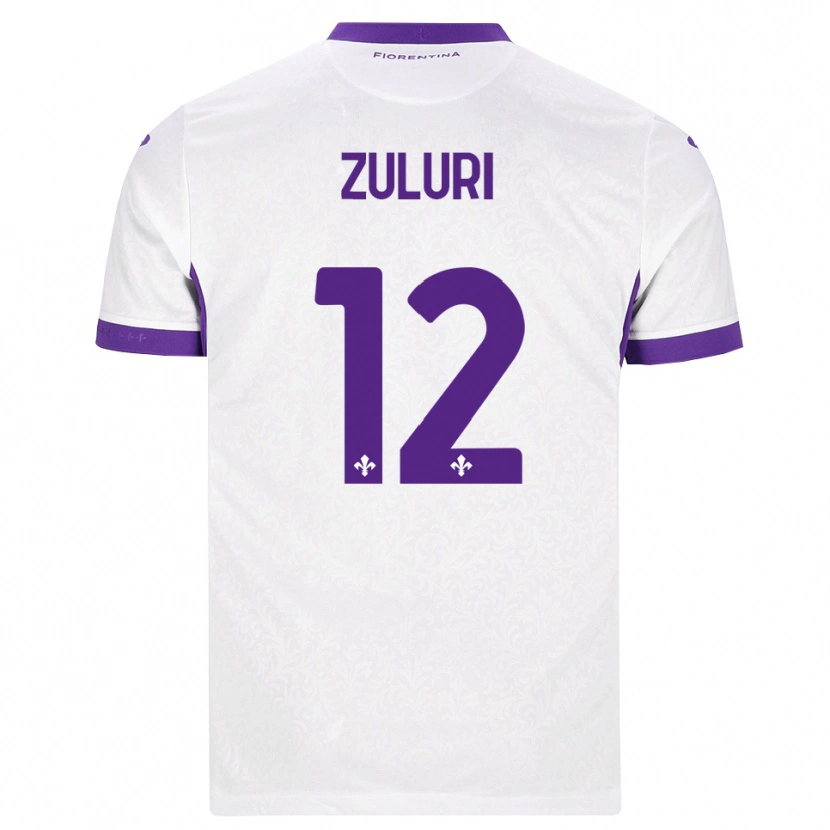 Danxen Homem Camisola Athena Zuluri #12 Branco Roxo Alternativa 2026/27 Camisa Brasil
