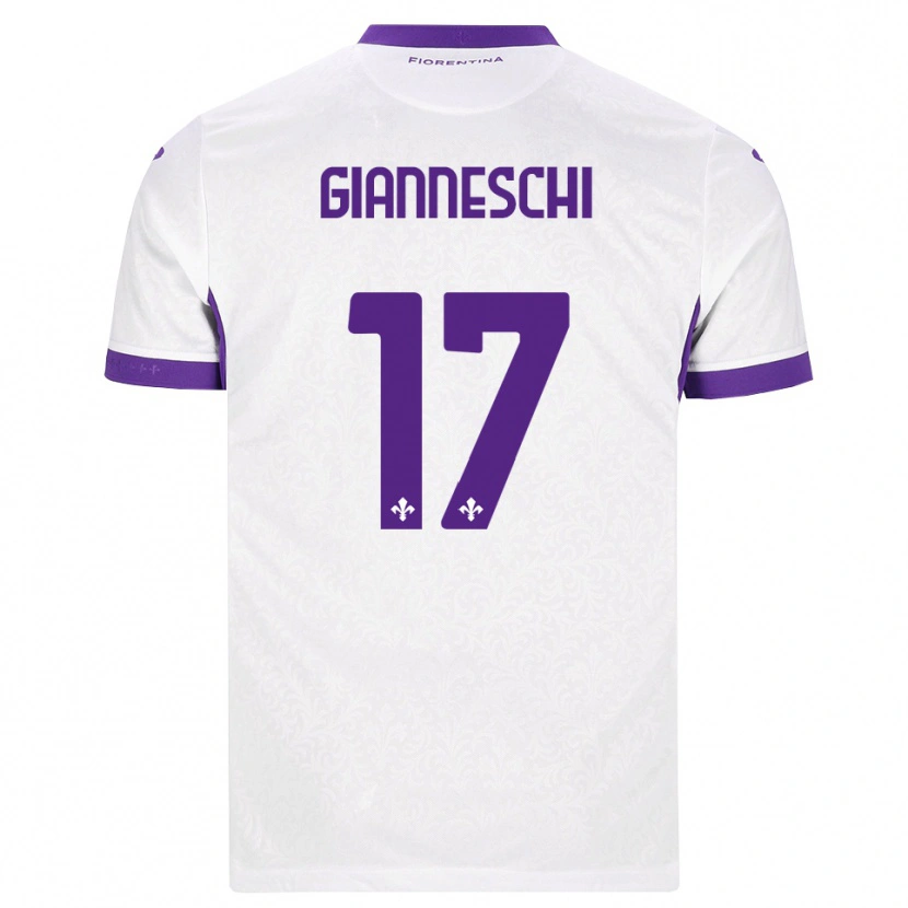 Danxen Homem Camisola Noah Gianneschi #17 Branco Roxo Alternativa 2026/27 Camisa Brasil