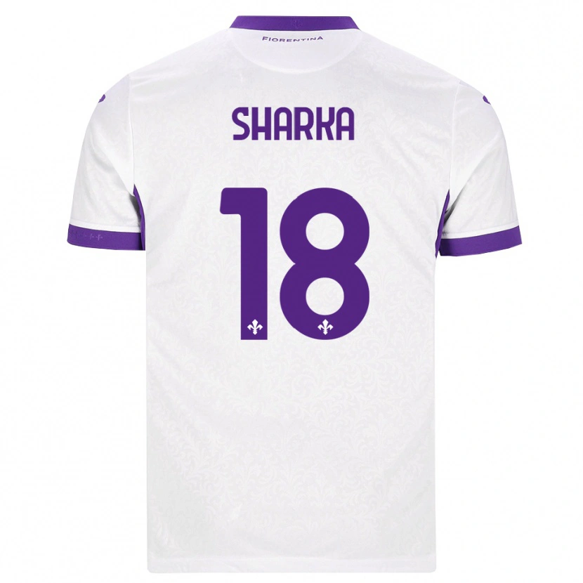 Danxen Homem Camisola Gentjan Sharka #18 Branco Roxo Alternativa 2026/27 Camisa Brasil