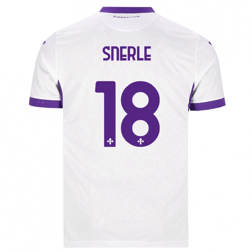 Danxen Homem Camisola Emma Strøm Snerle #18 Branco Roxo Alternativa 2026/27 Camisa Brasil