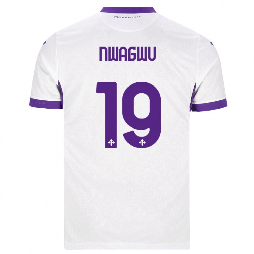 Danxen Homem Camisola Ikenna Nwagwu #19 Branco Roxo Alternativa 2026/27 Camisa Brasil