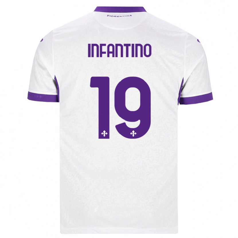 Danxen Homem Camisola Gino Infantino #19 Branco Roxo Alternativa 2026/27 Camisa Brasil