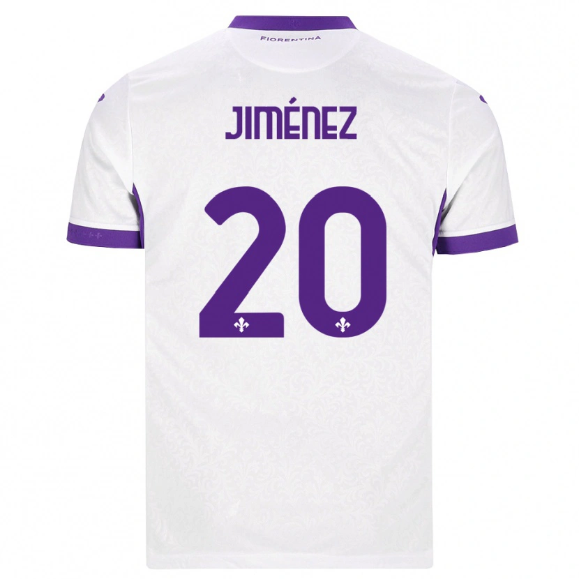 Danxen Homem Camisola Álex Jiménez #20 Branco Roxo Alternativa 2026/27 Camisa Brasil
