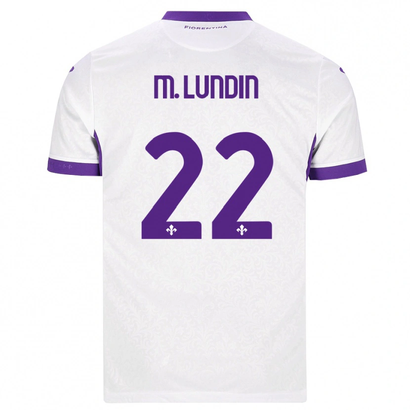Danxen Homem Camisola Karin Maria Lundin #22 Branco Roxo Alternativa 2026/27 Camisa Brasil