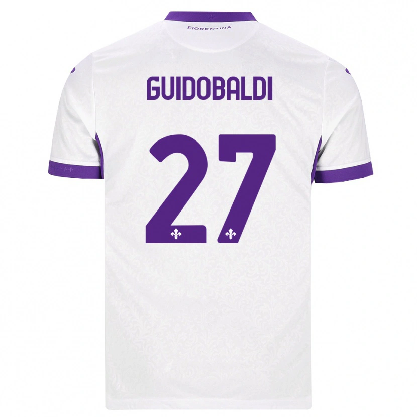 Danxen Homem Camisola Filippo Guidobaldi #27 Branco Roxo Alternativa 2026/27 Camisa Brasil