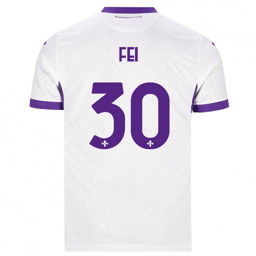 Danxen Homem Camisola Gianmaria Fei #30 Branco Roxo Alternativa 2026/27 Camisa Brasil