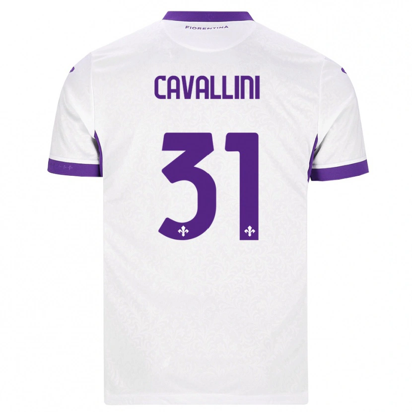 Danxen Homem Camisola Aurora Cavallini #31 Branco Roxo Alternativa 2026/27 Camisa Brasil