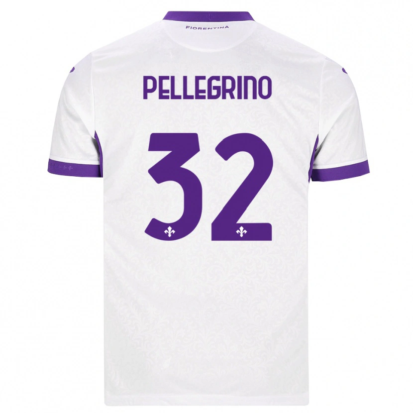 Danxen Homem Camisola Mateo Pellegrino #32 Branco Roxo Alternativa 2026/27 Camisa Brasil