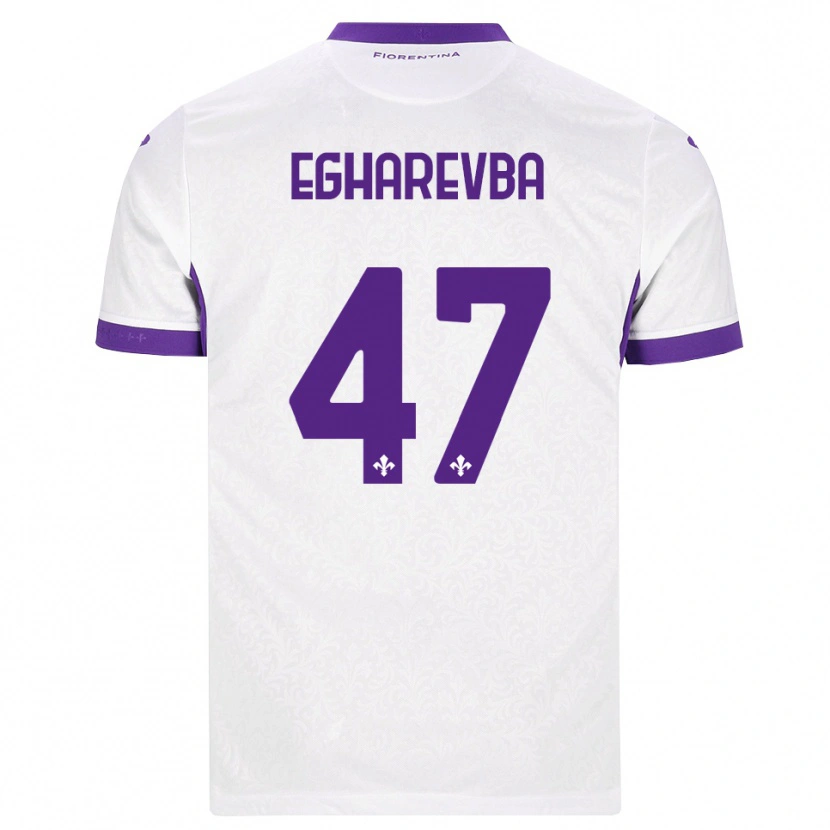 Danxen Homem Camisola Fortune Egharevba #47 Branco Roxo Alternativa 2026/27 Camisa Brasil