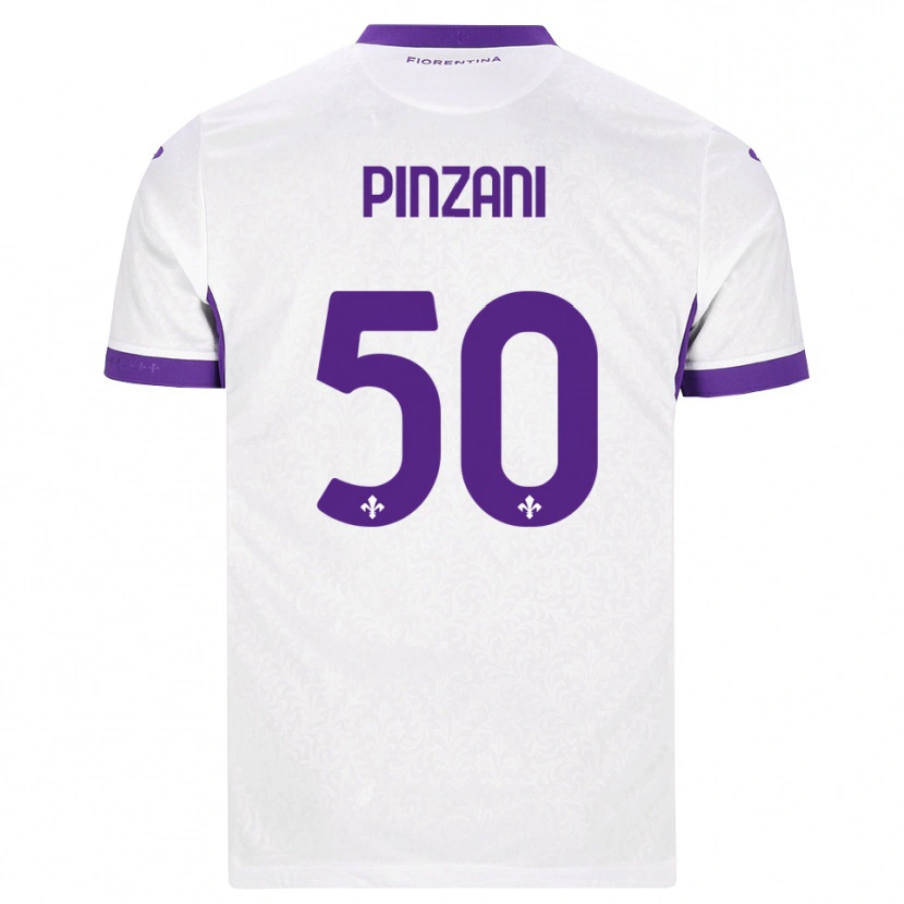 Danxen Homem Camisola Lorenzo Pinzani #50 Branco Roxo Alternativa 2026/27 Camisa Brasil