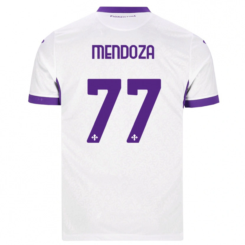 Danxen Homem Camisola William Mendoza #77 Branco Roxo Alternativa 2026/27 Camisa Brasil