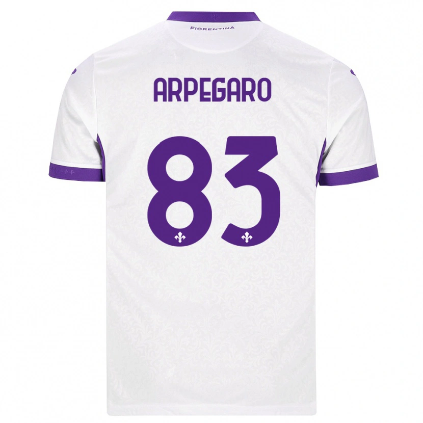 Danxen Homem Camisola Sofia Arpegaro #83 Branco Roxo Alternativa 2026/27 Camisa Brasil