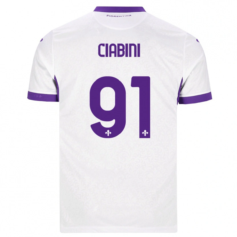Danxen Homem Camisola Giulia Ciabini #91 Branco Roxo Alternativa 2026/27 Camisa Brasil