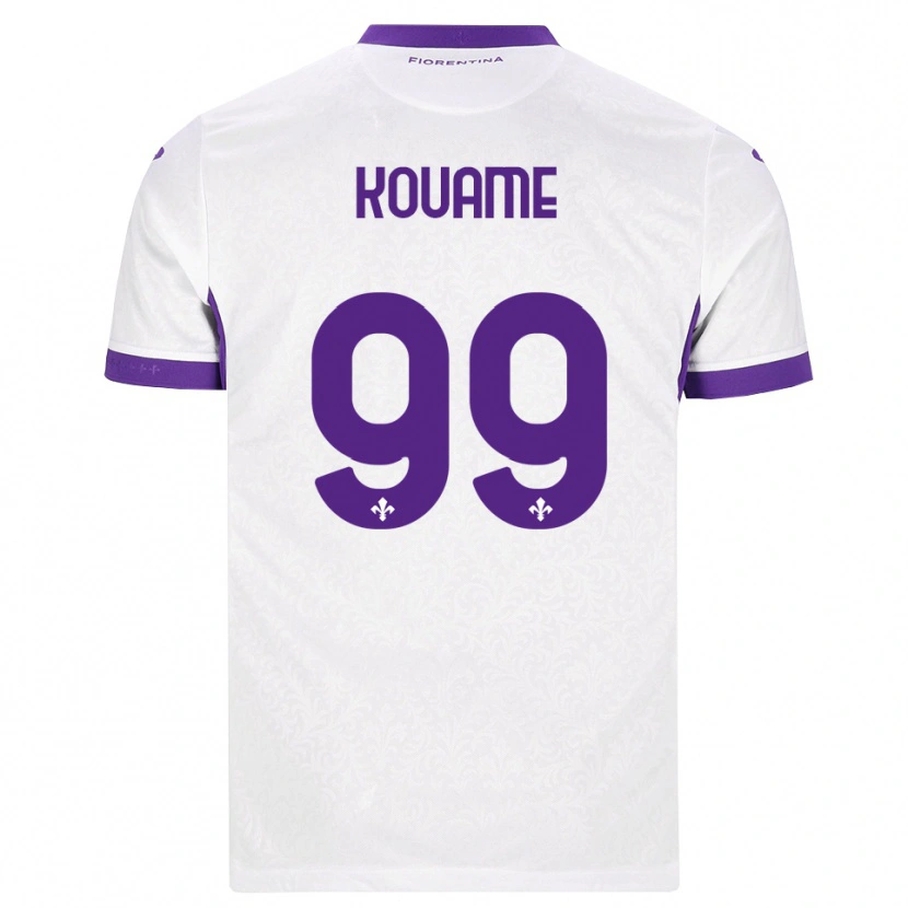 Danxen Homem Camisola Christian Kouame #99 Branco Roxo Alternativa 2026/27 Camisa Brasil