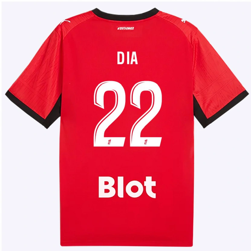 Danxen Homem Camisola Boulaye Dia #22 Vermelho Preto Branco Principal 2026/27 Camisa Brasil