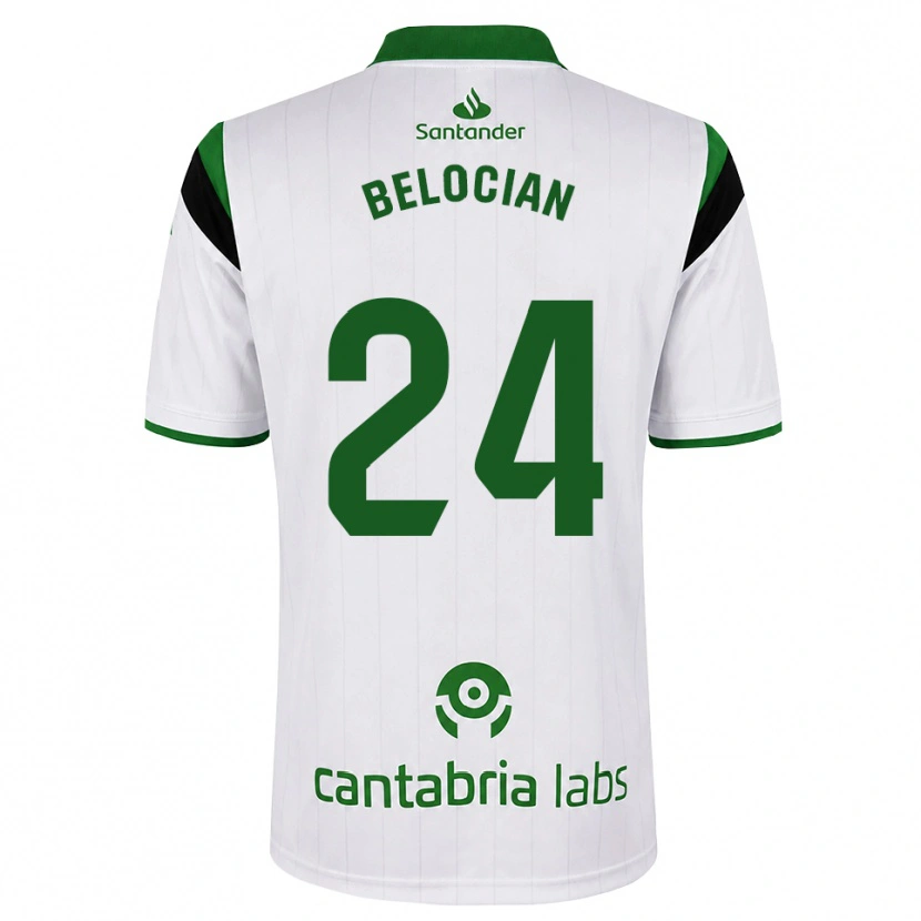 Danxen Homem Camisola Jeanuël Belocian #24 Branco Verde Preto Principal 2026/27 Camisa Brasil