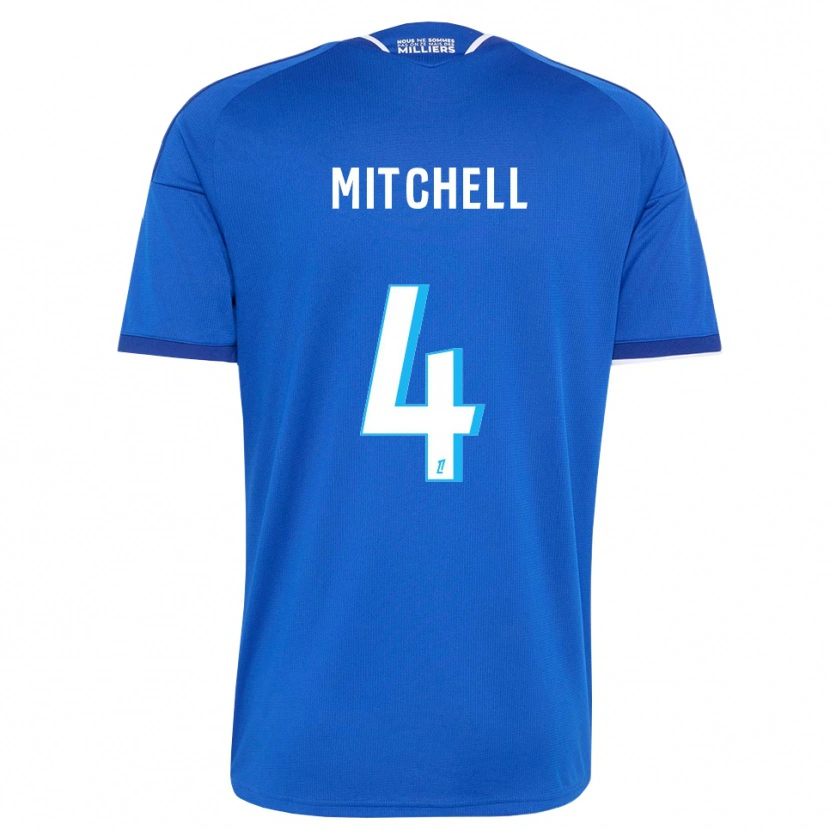 Danxen Mulher Camisola Jeyland Mitchell #4 Azul Real Branco Principal 2026/27 Camisa Brasil