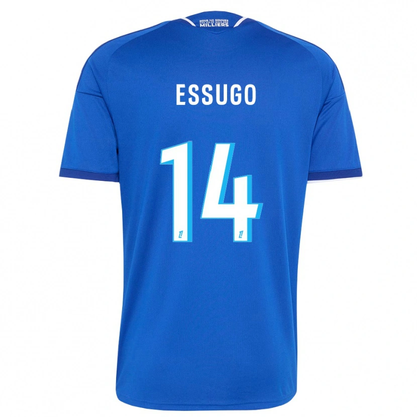 Danxen Mulher Camisola Dário Essugo #14 Azul Real Branco Principal 2026/27 Camisa Brasil