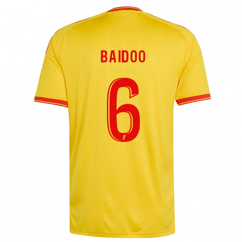 Danxen Mulher Camisola Samson Baidoo #6 Dourado Laranja Vermelho Principal 2026/27 Camisa Brasil