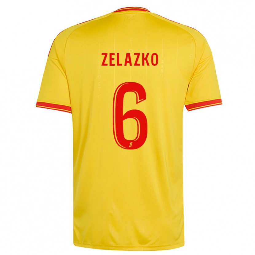 Danxen Mulher Camisola Robin Zelazko #6 Dourado Laranja Vermelho Principal 2026/27 Camisa Brasil