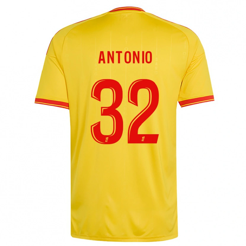 Danxen Mulher Camisola Kyllian Antonio #32 Dourado Laranja Vermelho Principal 2026/27 Camisa Brasil